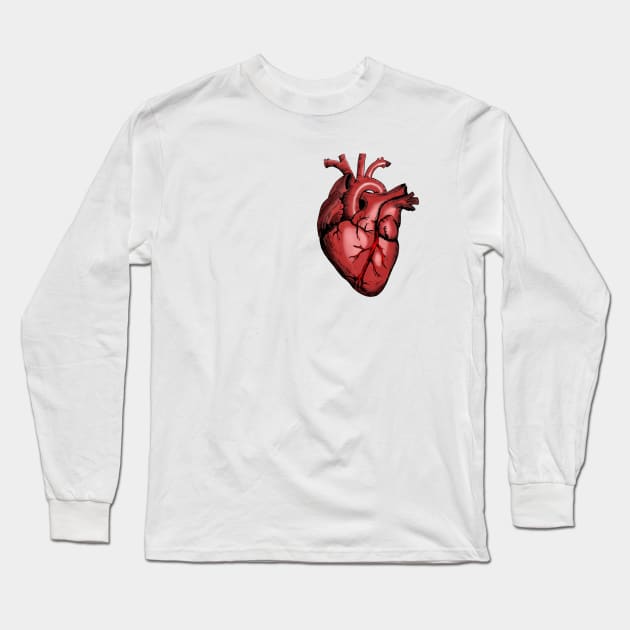 Anatomy Heart - Medical Student In Medschool Funny Gift For Nurse & Doctor Medicine Long Sleeve T-Shirt by Medical Student Tees